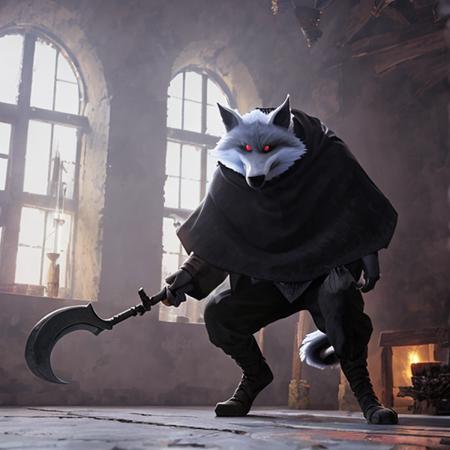 00018-652879934-2712-Character, wolf-man, stands in the middle of the room, scythe in the paw, (Puss in Boots), close up , art by greg rutkowski and.png